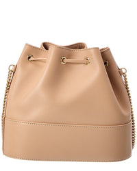 Valentino Valentino Vlogo Leather Bucket Bag