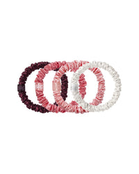 Slip® Pure Silk Skinny Scrunchie Ornament - Candy Cane - Set Of 4