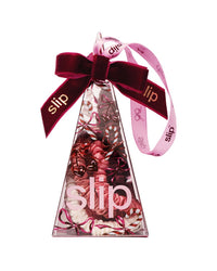 Slip® Pure Silk Skinny Scrunchie Ornament - Candy Cane - Set Of 4