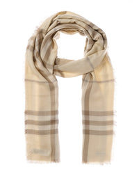 Burberry Burberry Reversible Check Wool & Silk-Blend Scarf