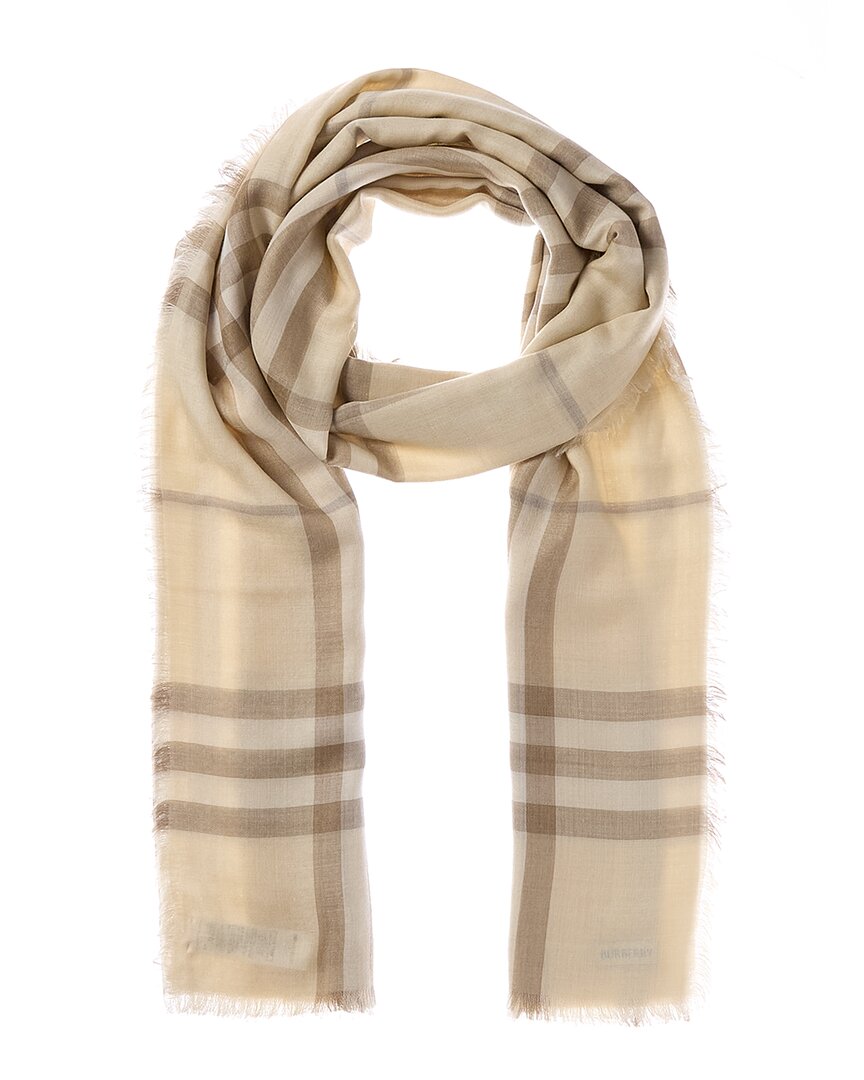 Burberry Burberry Reversible Check Wool & Silk-Blend Scarf