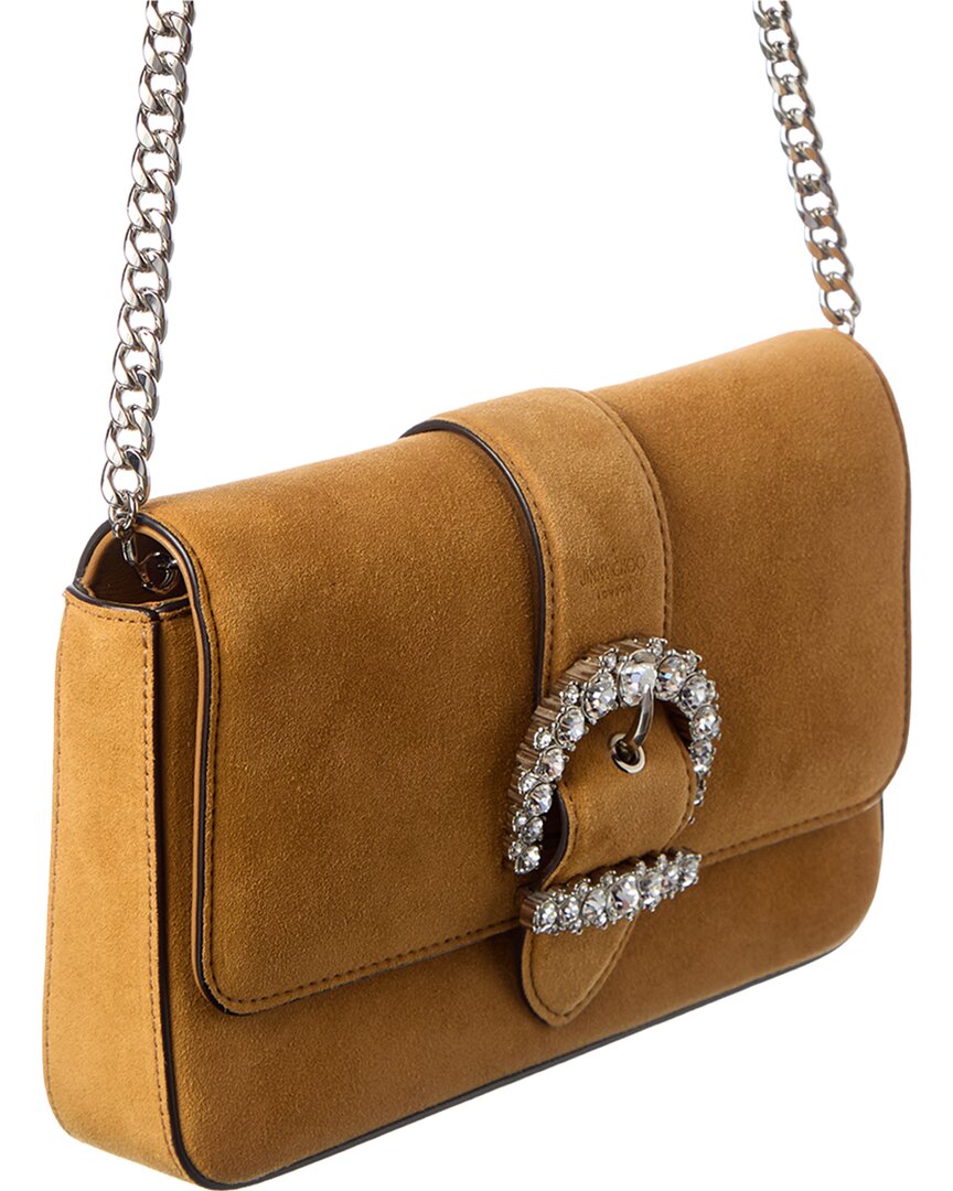 Jimmy Choo Jimmy Choo Cheri Suede Wallet On Chain