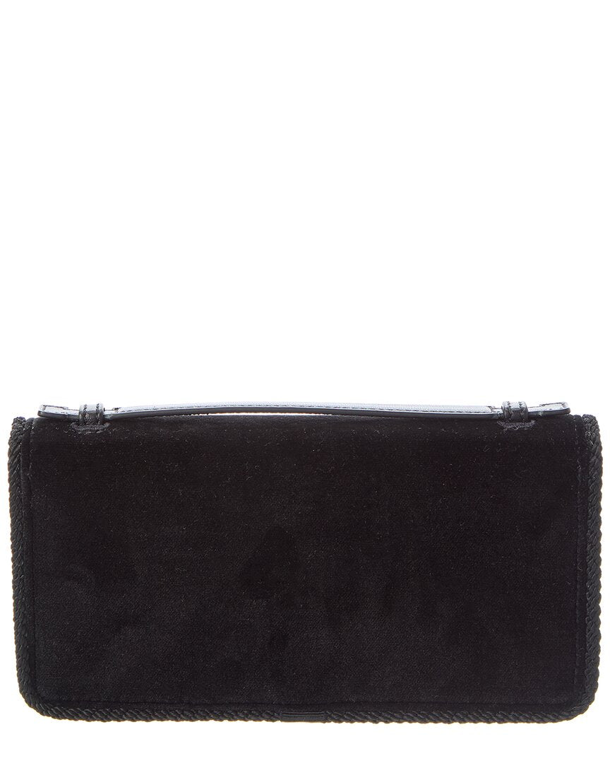 Valentino Valentino Vlogo Signature Velvet Wallet On Chain