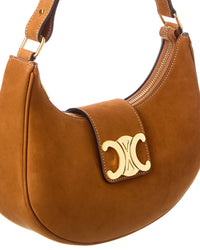 Celine Ava Medium Suede Hobo Bag
