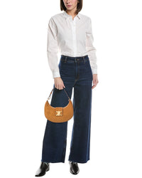 Celine Ava Medium Suede Hobo Bag