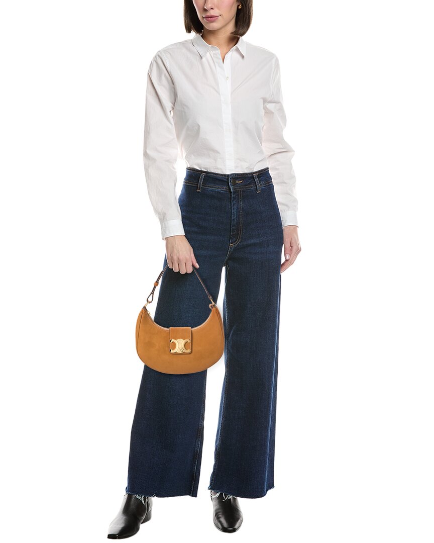 Celine Ava Medium Suede Hobo Bag