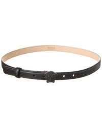 Versace Medusa Crystal Leather Belt Black