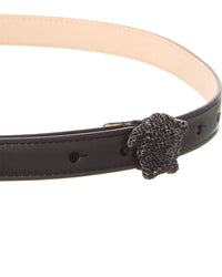Versace Medusa Crystal Leather Belt