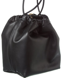 Valentino Sac Vlogo Pouf Leather Bag