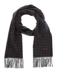 Hickey Freeman Gingham Cashmere Scarf