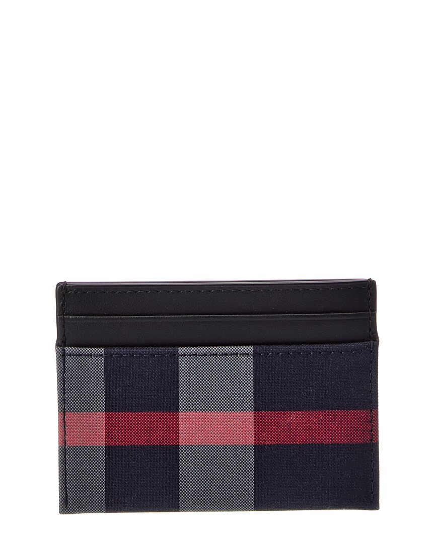 Burberry Burberry Check Canvas & Leather Card Holder
