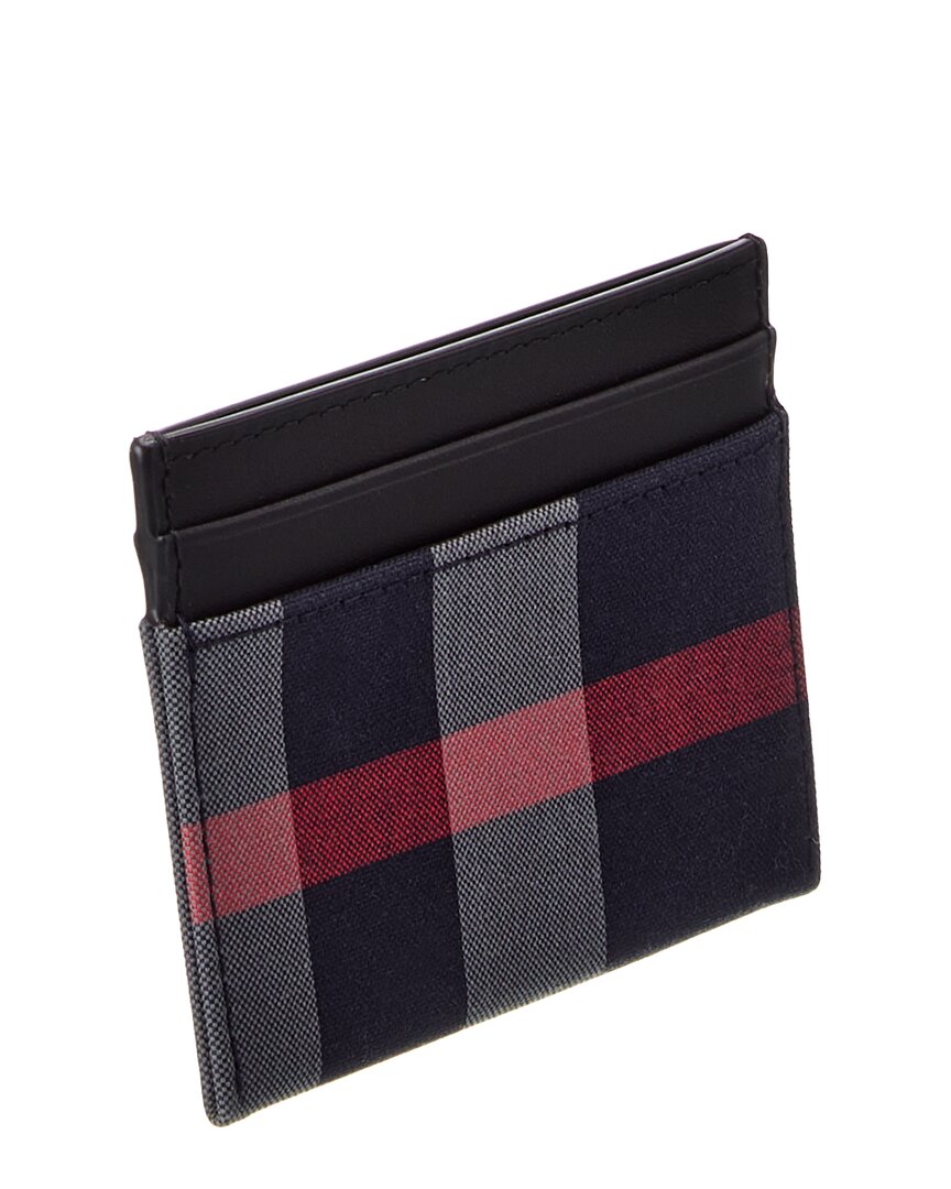 Burberry Burberry Check Canvas & Leather Card Holder