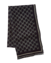 Gucci Gucci Gg Jacquard Wool Scarf