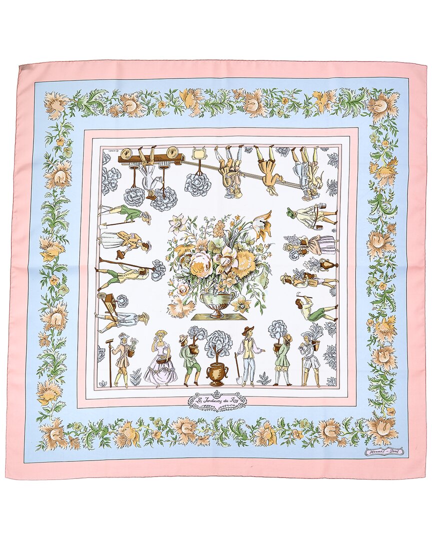 Hermès Les Jardiniers Du Roy Maurice Tranchant Silk Scarf (Authentic Pre-Loved)