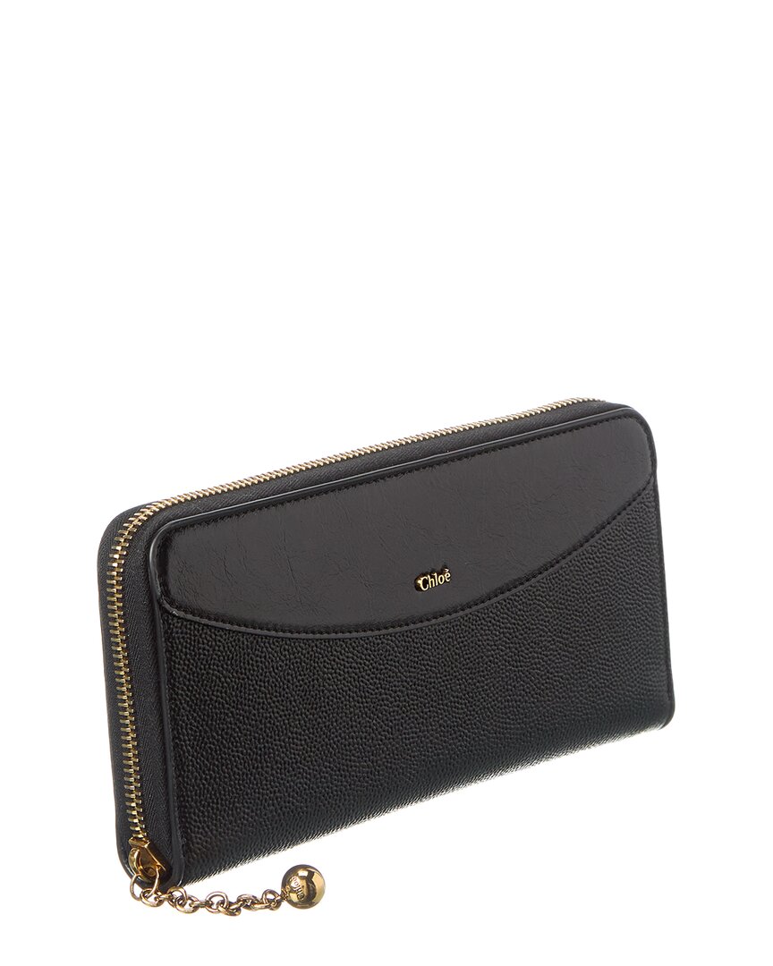 Chloé Leather Zip Around Wallet