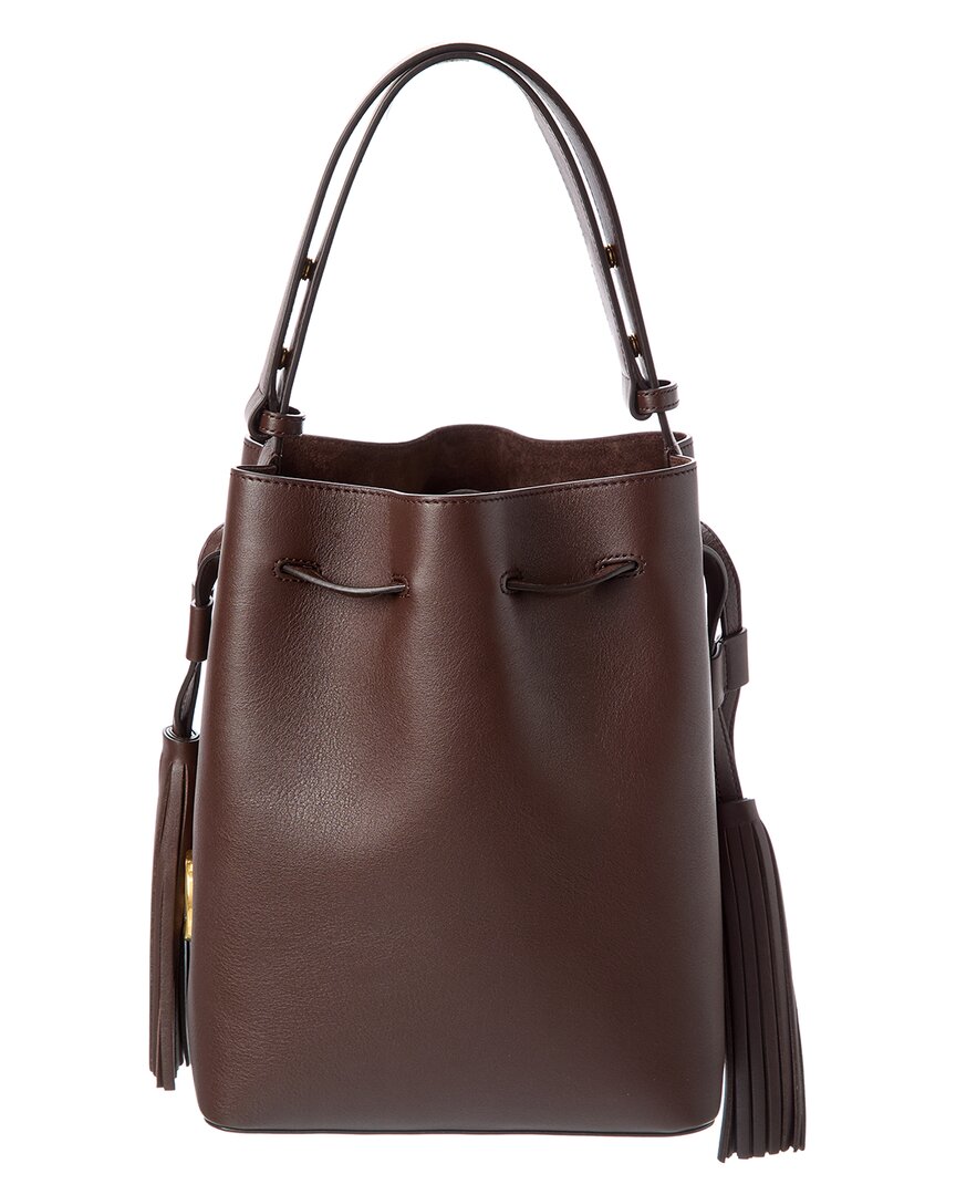Valentino Vlogo Leather Bucket Bag