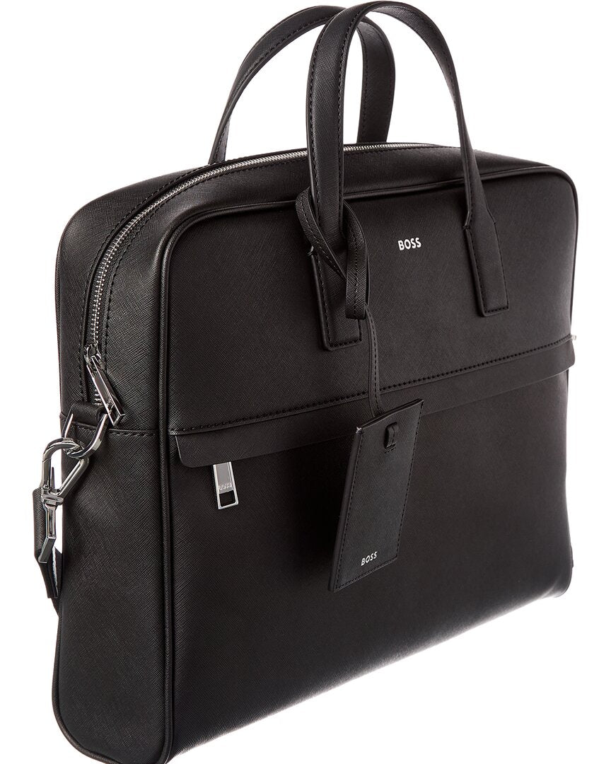 Hugo Boss Zair Leather Document Case