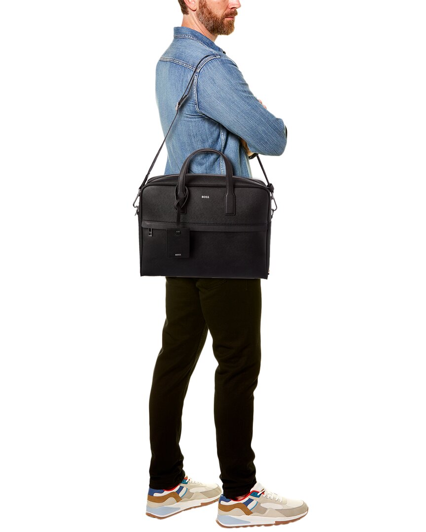 Hugo Boss Zair Leather Document Case