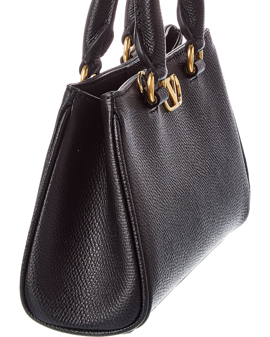 Valentino Valentino Vlogo Signature Mini Leather Satchel