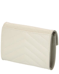 Saint Laurent Small Matelasse Leather Envelope Wallet