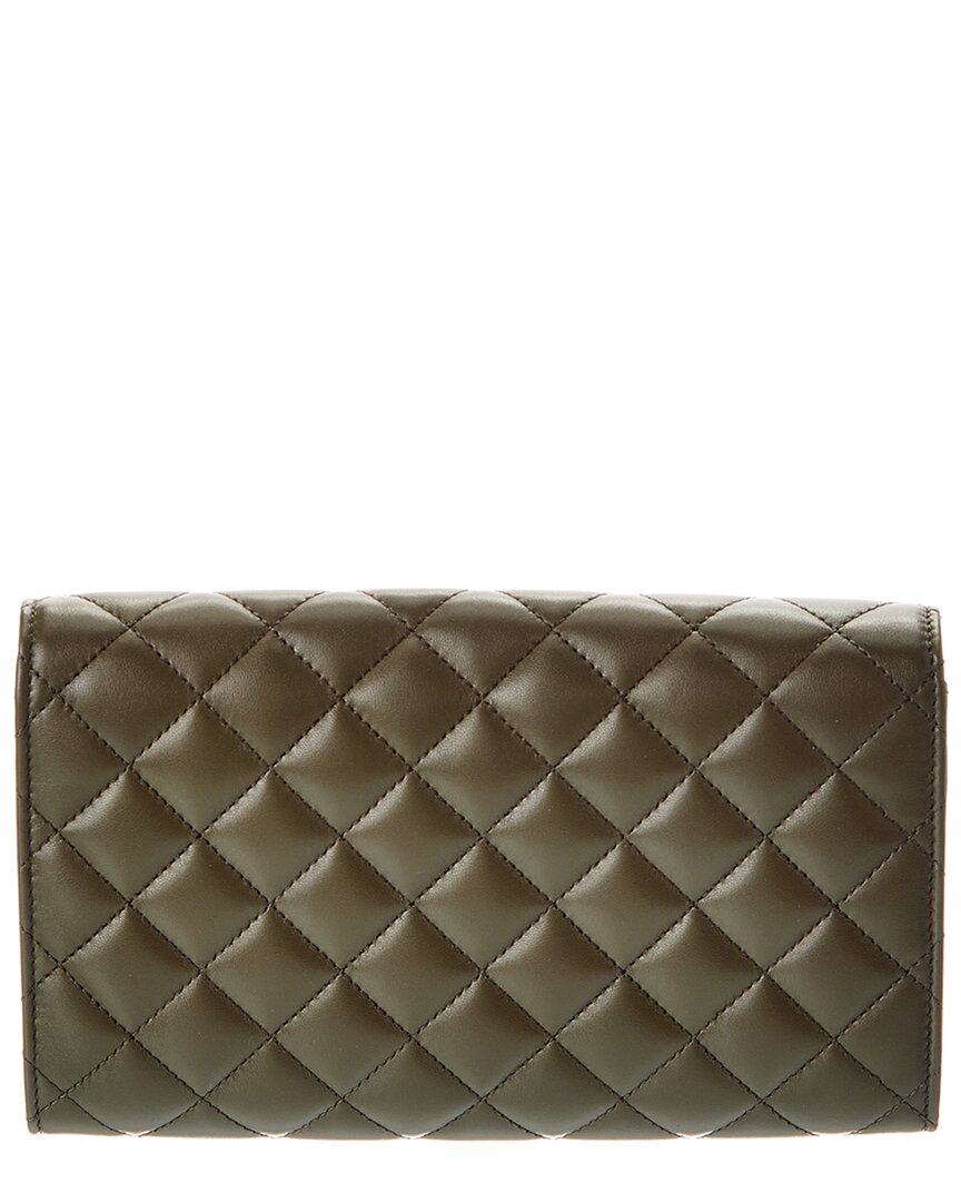 Versace Medusa Quilted Leather Wallet On Chain