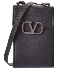 Valentino Valentino Vlogo Leather Smartphone Case