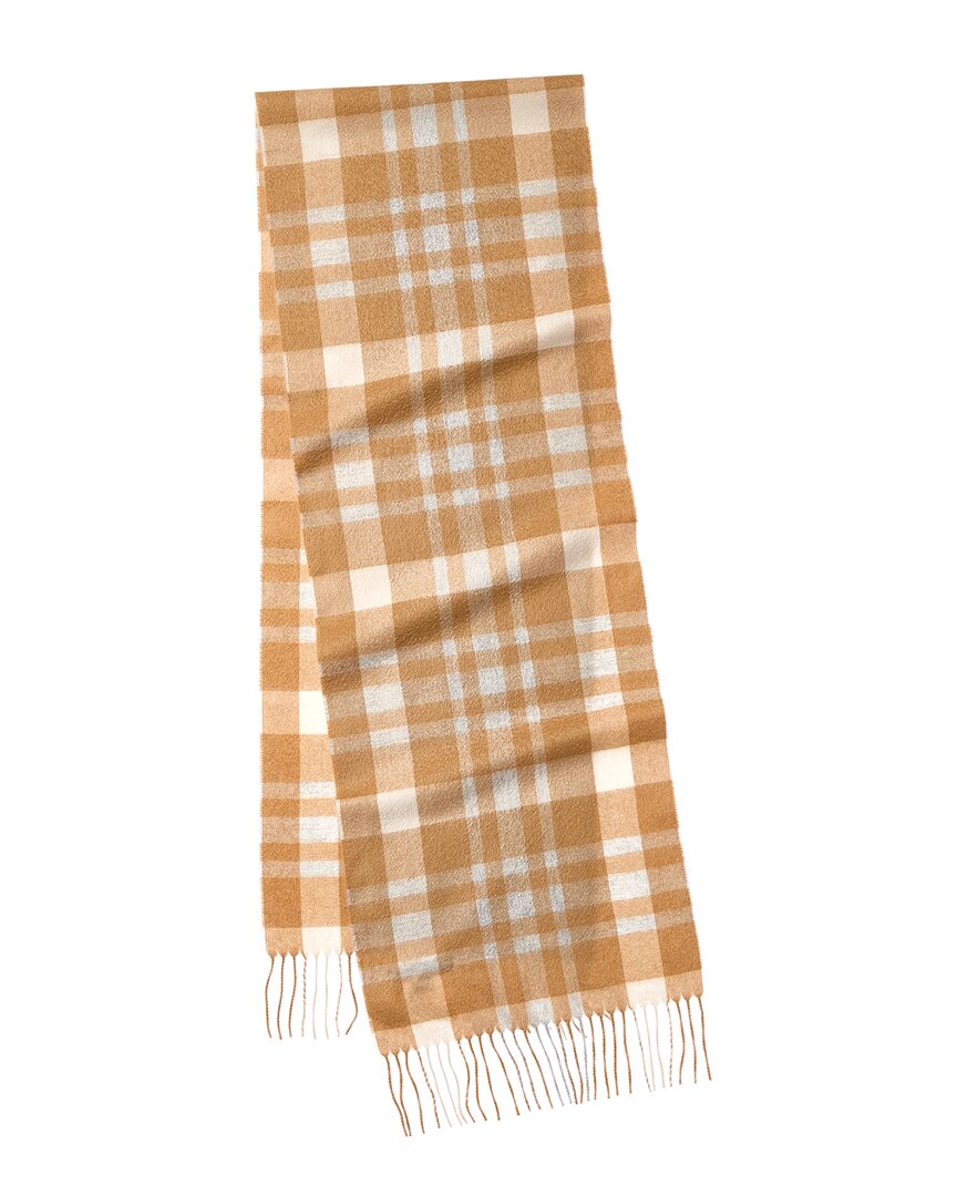 Amicale Cashmere Exploded Plaid Cashmere Scarf