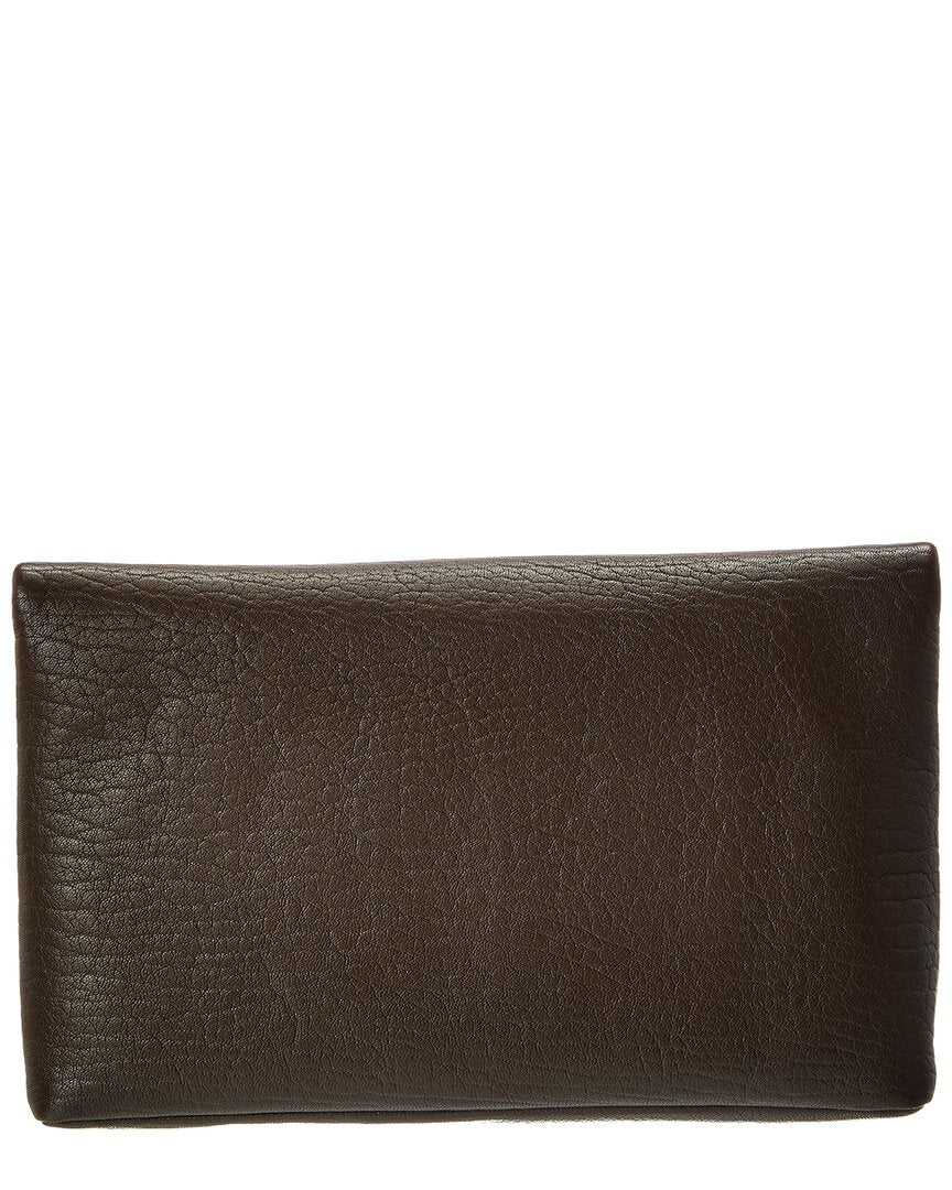 Saint Laurent Cassandre Large Leather Envelope Pouch