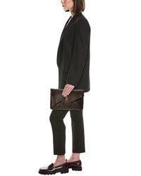 Saint Laurent Cassandre Large Leather Envelope Pouch
