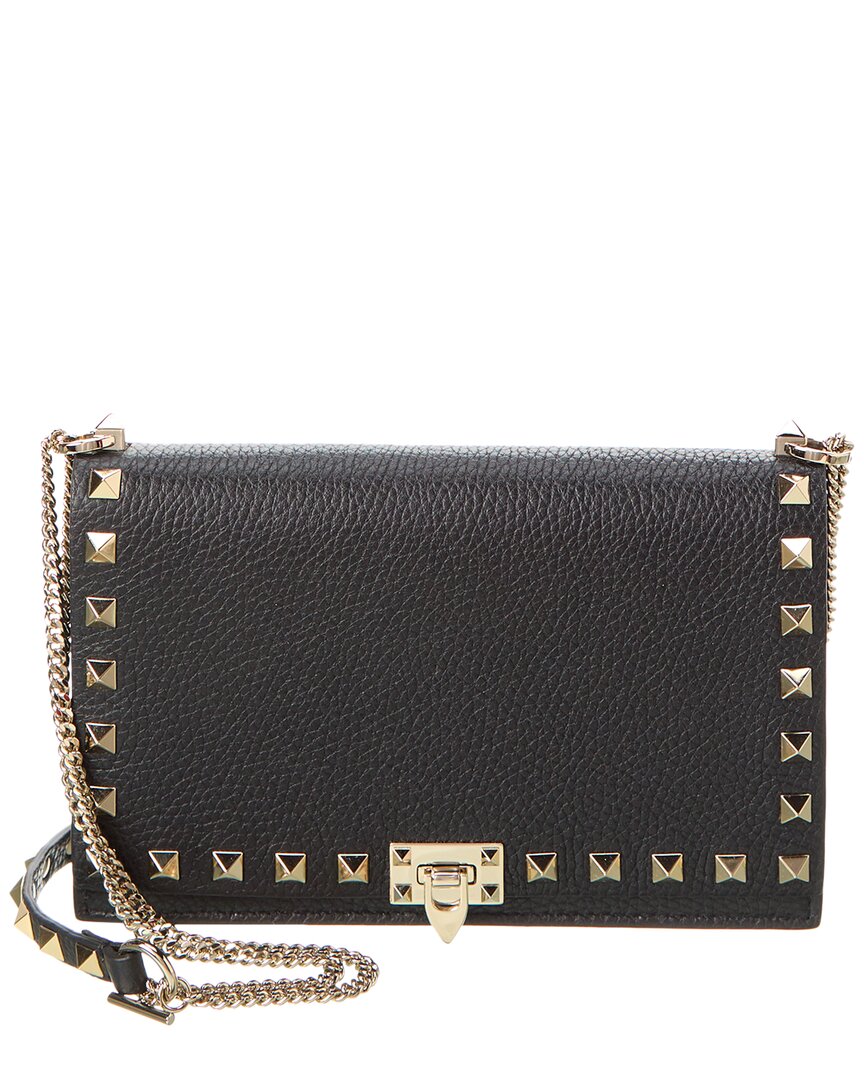Valentino Rockstud Grainy Leather Crossbody