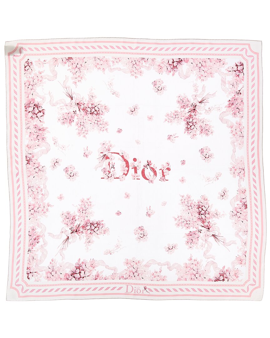 Dior Lilac Silk Scarf