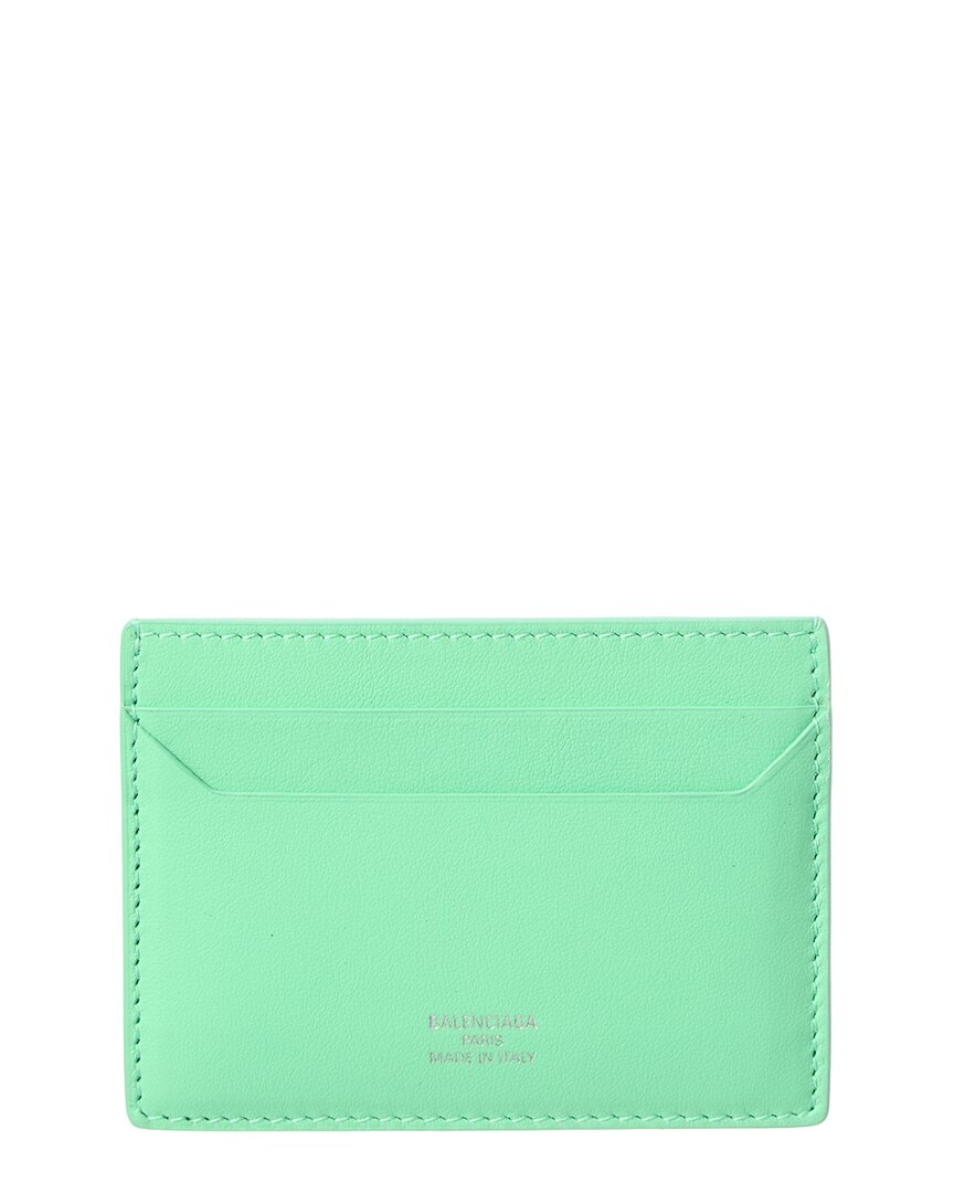 Balenciaga Logo Leather Card Holder
