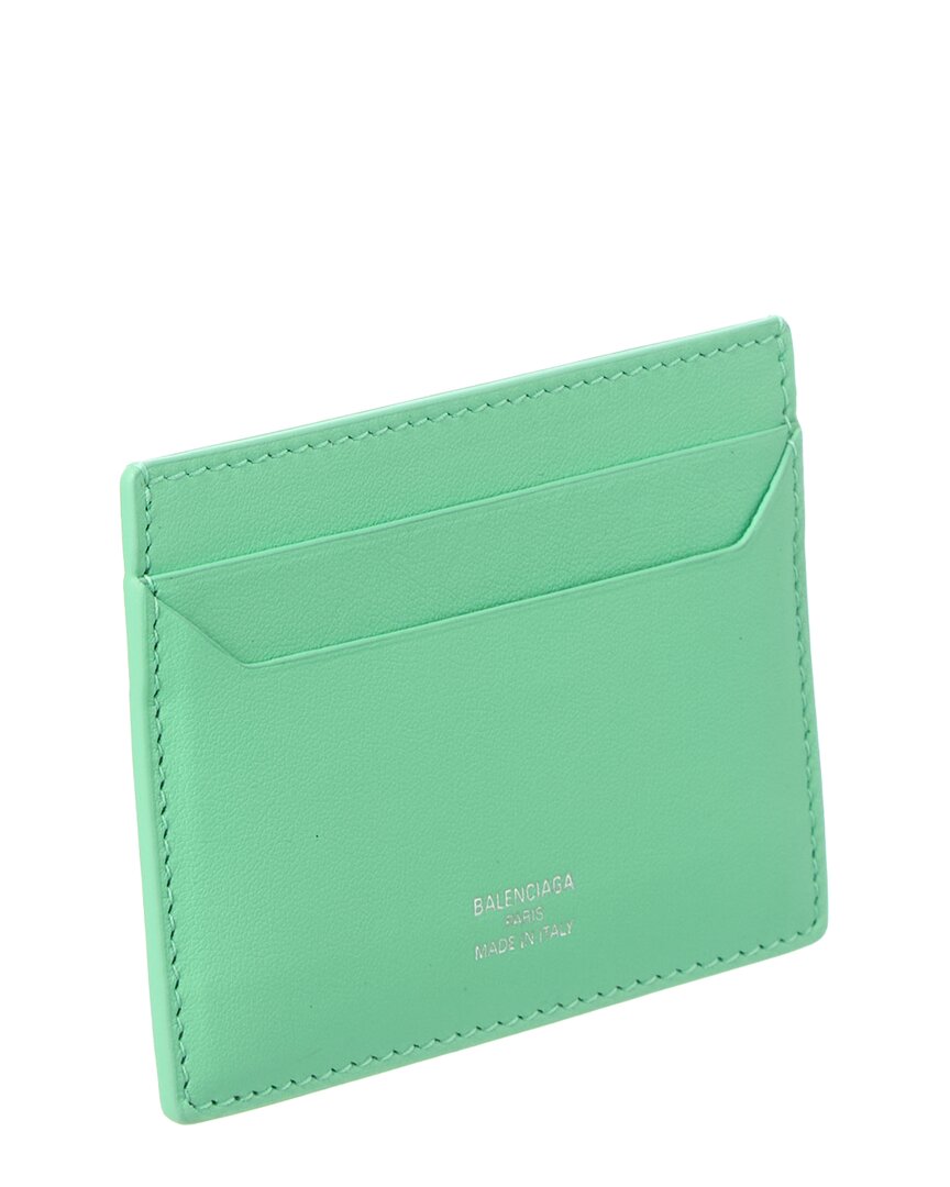 Balenciaga Logo Leather Card Holder