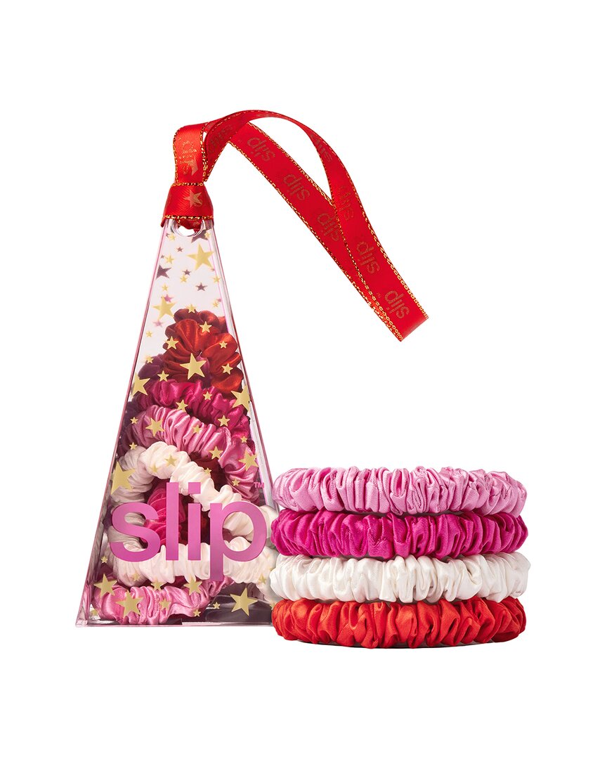 Slip® Pure Silk Skinny Scrunchie Ornament - Aggie - Set Of 4