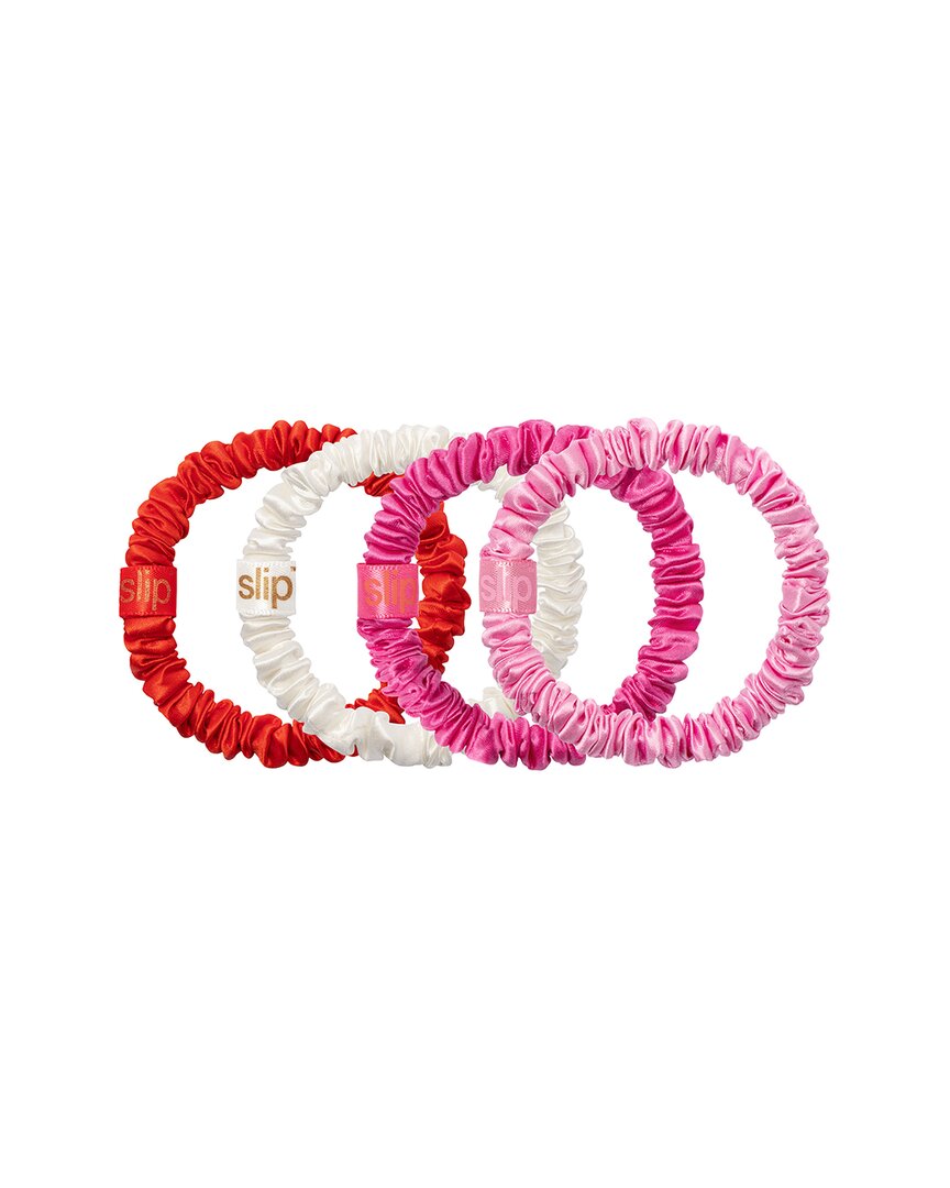 Slip® Pure Silk Skinny Scrunchie Ornament - Aggie - Set Of 4