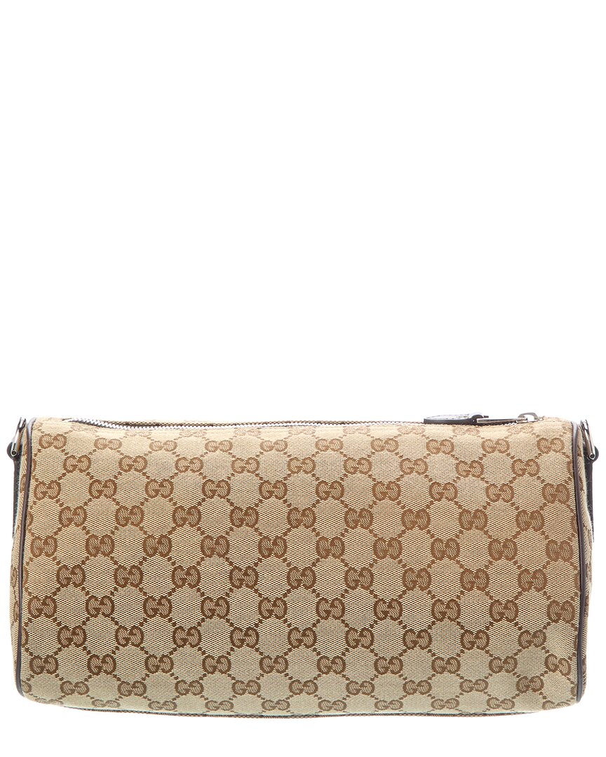 Gucci Gucci Small Gg Canvas Cylinder Bag