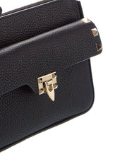 Valentino Rockstud Grainy Leather Wallet On Chain