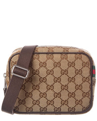 Gucci Gg Canvas & Leather Crossbody