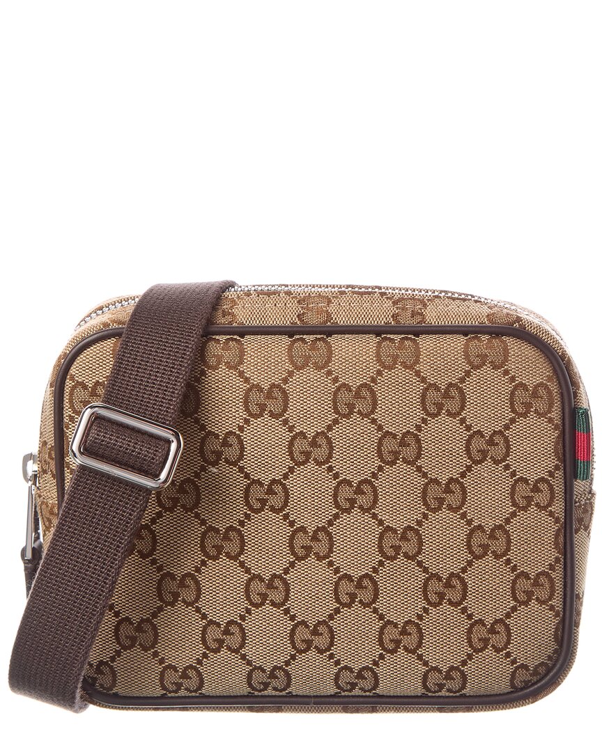 Gucci Gg Canvas & Leather Crossbody