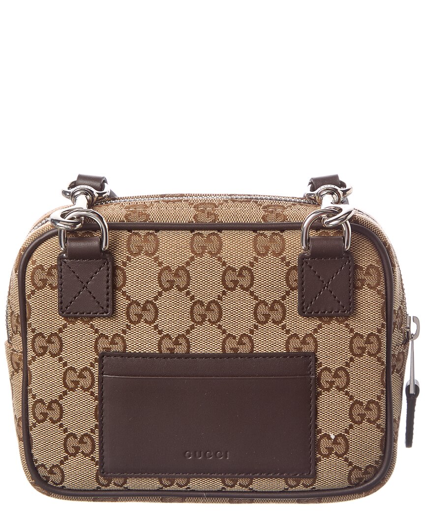 Gucci Gg Canvas & Leather Crossbody