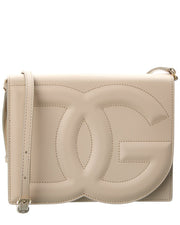 Dolce & Gabbana Logo Leather Shoulder Bag