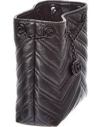 Gucci Gg Marmont Leather Bucket Bag