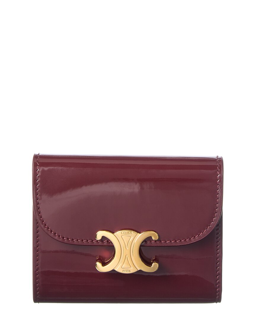 Celine Troimphe Small Patent Wallet