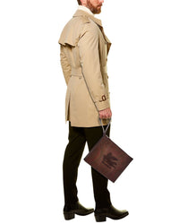 Etro Etro Coated Canvas & Leather Pouch