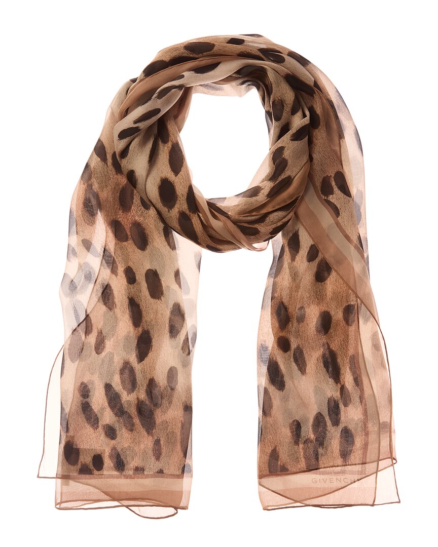 Givenchy Logo Silk Scarf