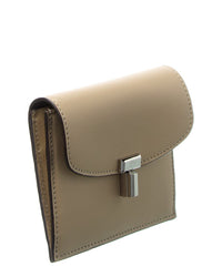 Toteme T-Lock Fold-Over Small Leather Card Case