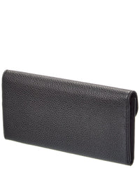 Toteme T-Lock Leather Continental Wallet