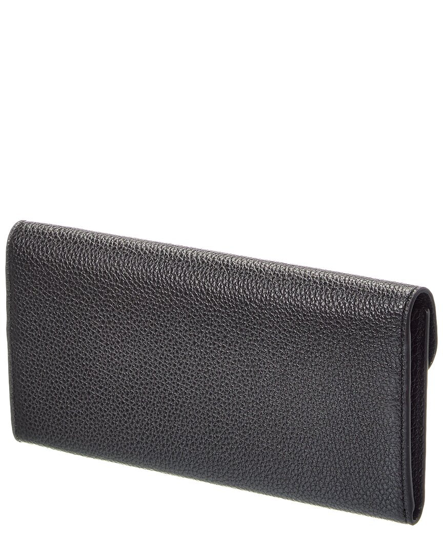 Toteme T-Lock Leather Continental Wallet