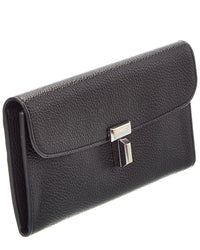 Toteme T-Lock Leather Continental Wallet