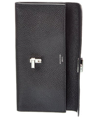 Toteme T-Lock Leather Continental Wallet